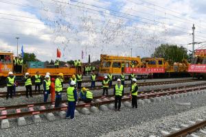 Спојени колосеци на деоници брзе пруге Нови Сад–Суботица