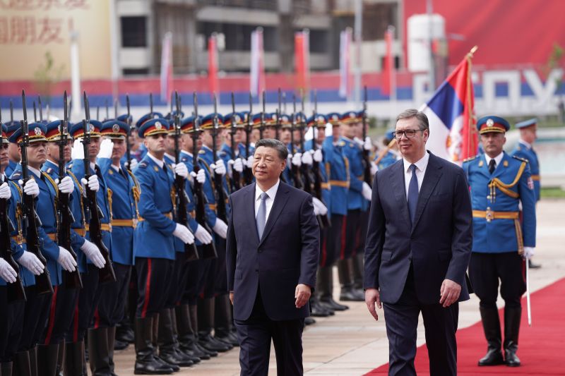 Председник Србије приредио свечани дочек за председника НР Кине